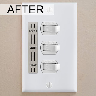 Kyle Switch Plates: Replacement Covers for NuTone Light, Vent & Heat