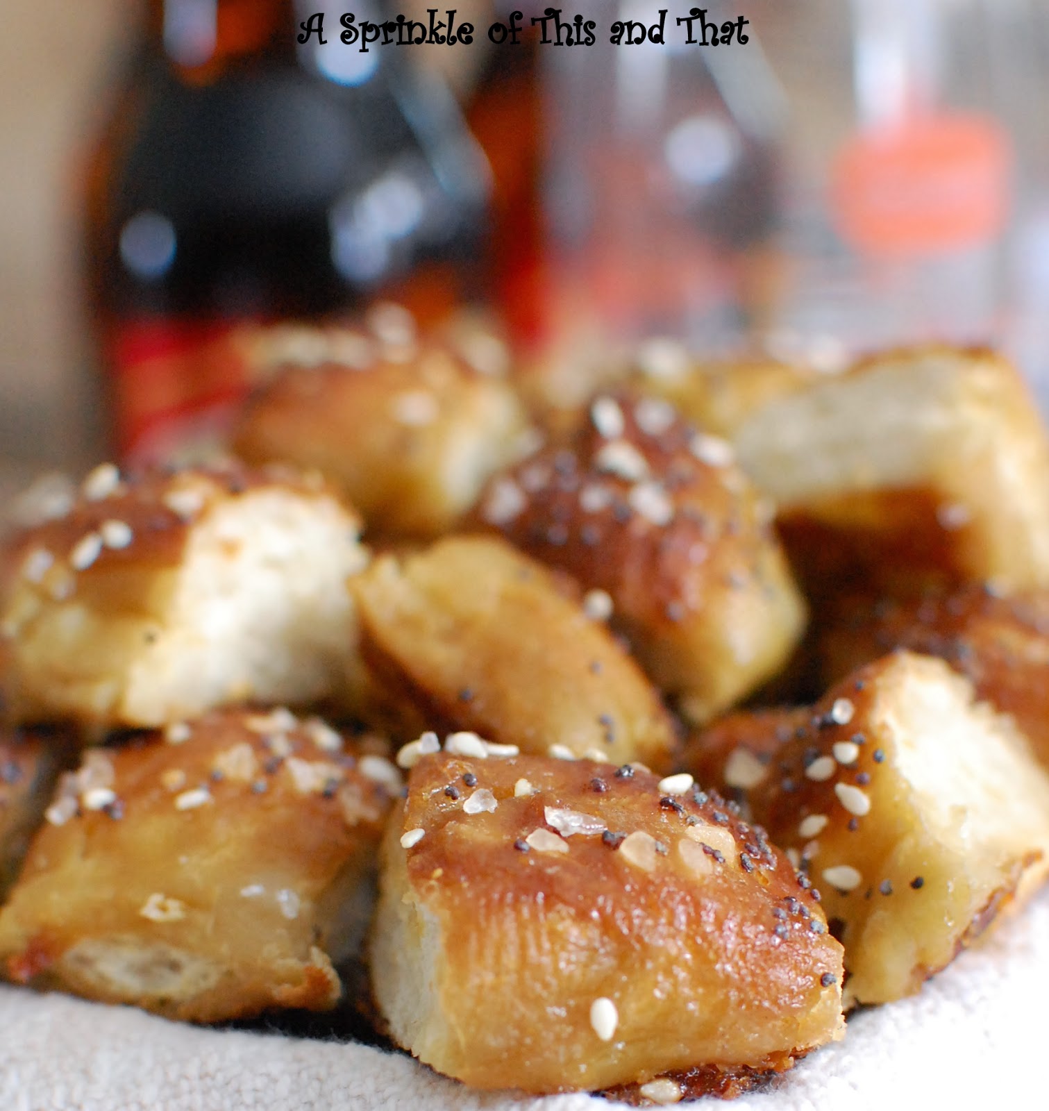 A Sprinkle of This and That Everything Soft Pretzel Nuggets