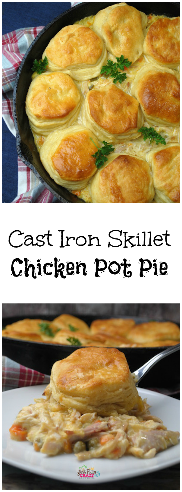 CAST IRON SKILLET 4 INGREDIENT CHICKEN POT PIE RECIPE Young Mom Recipes