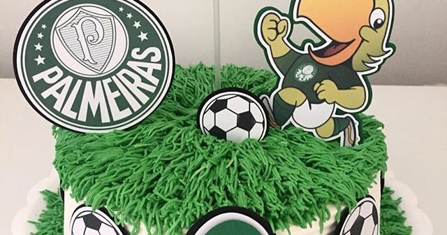 Topo De Bolo Palmeiras Para Editar E Imprimir Grátis