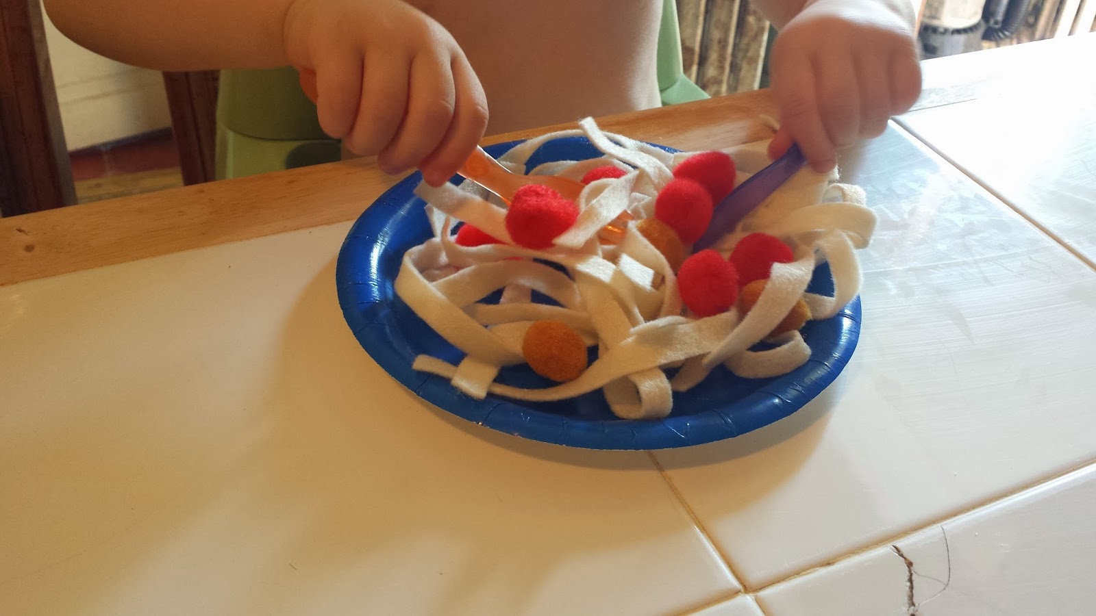 Munchkin and Bean DIY Pretend Play Food Pasta
