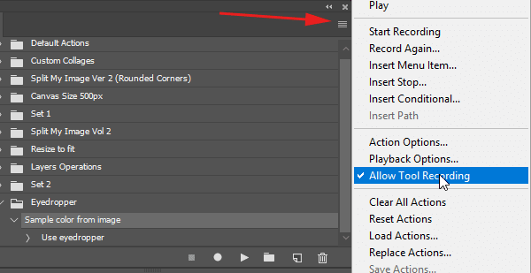 image in photoshop action