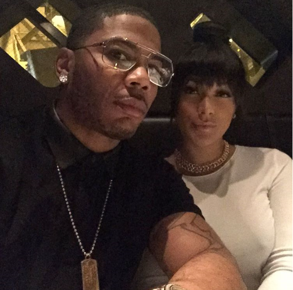 Nelly and his longtime girlfriend Shantell Jackson in Paris