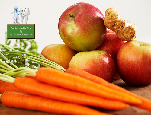 Fibrous food are good for dental health advised by jamnagar doctor