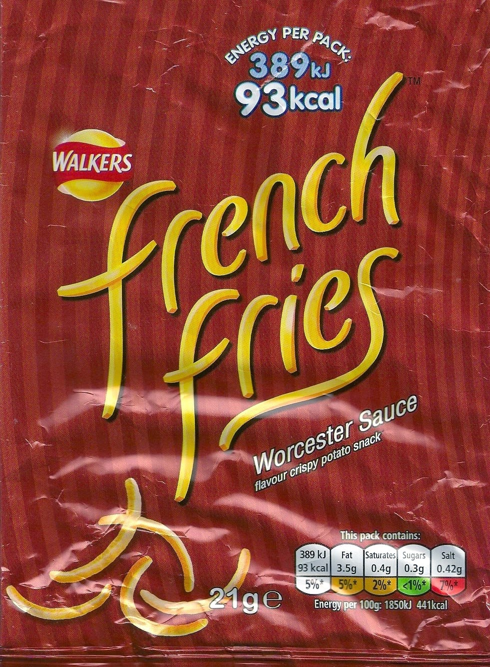 Cheeseburger Crisps & Other Stories Walkers French Fries Worcester Sauce