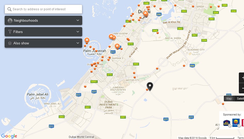 Карта дубай google