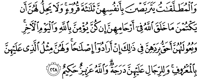 Surat Al-Baqarah Ayat 228