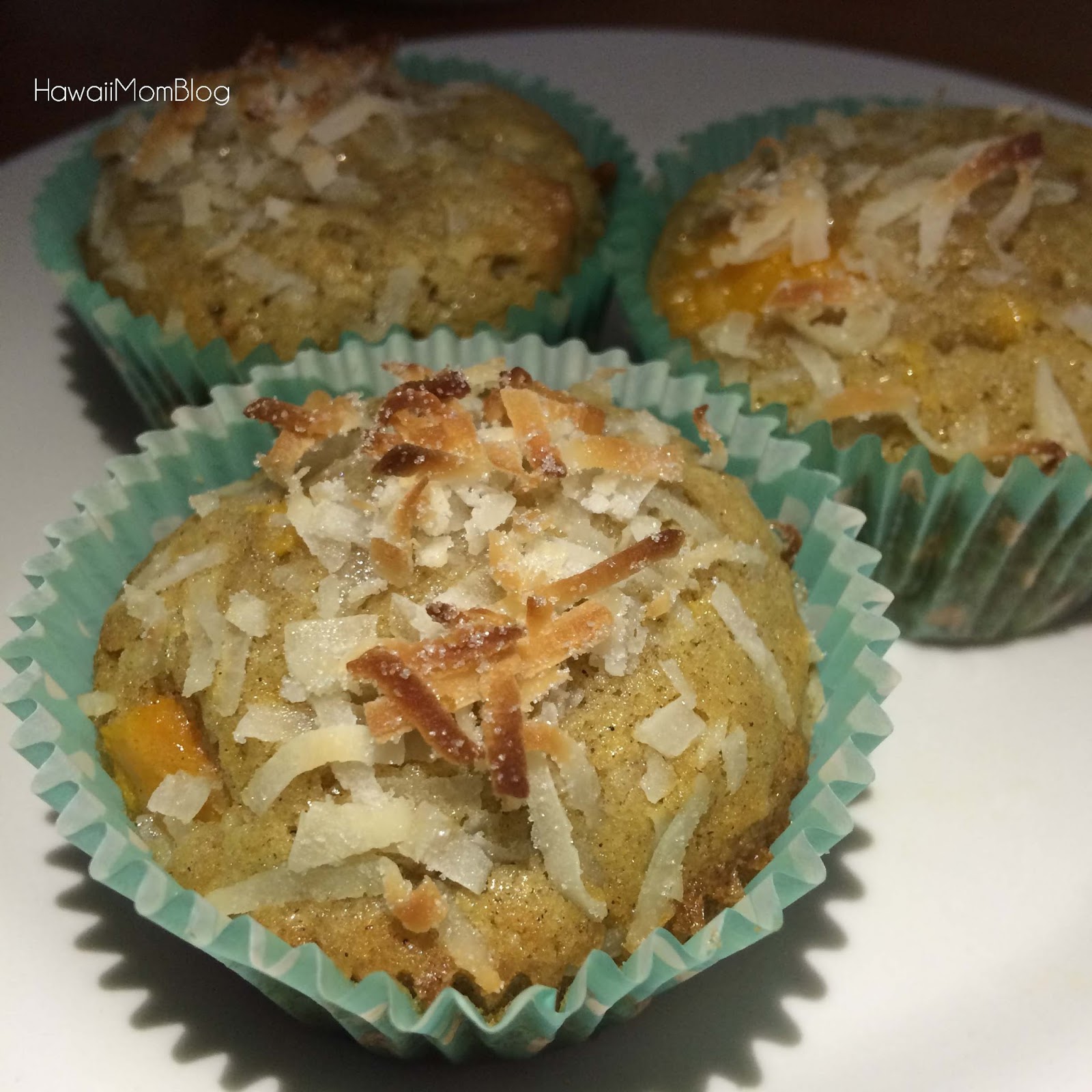 Hawaii Mom Blog Mini Mango Coconut Muffins