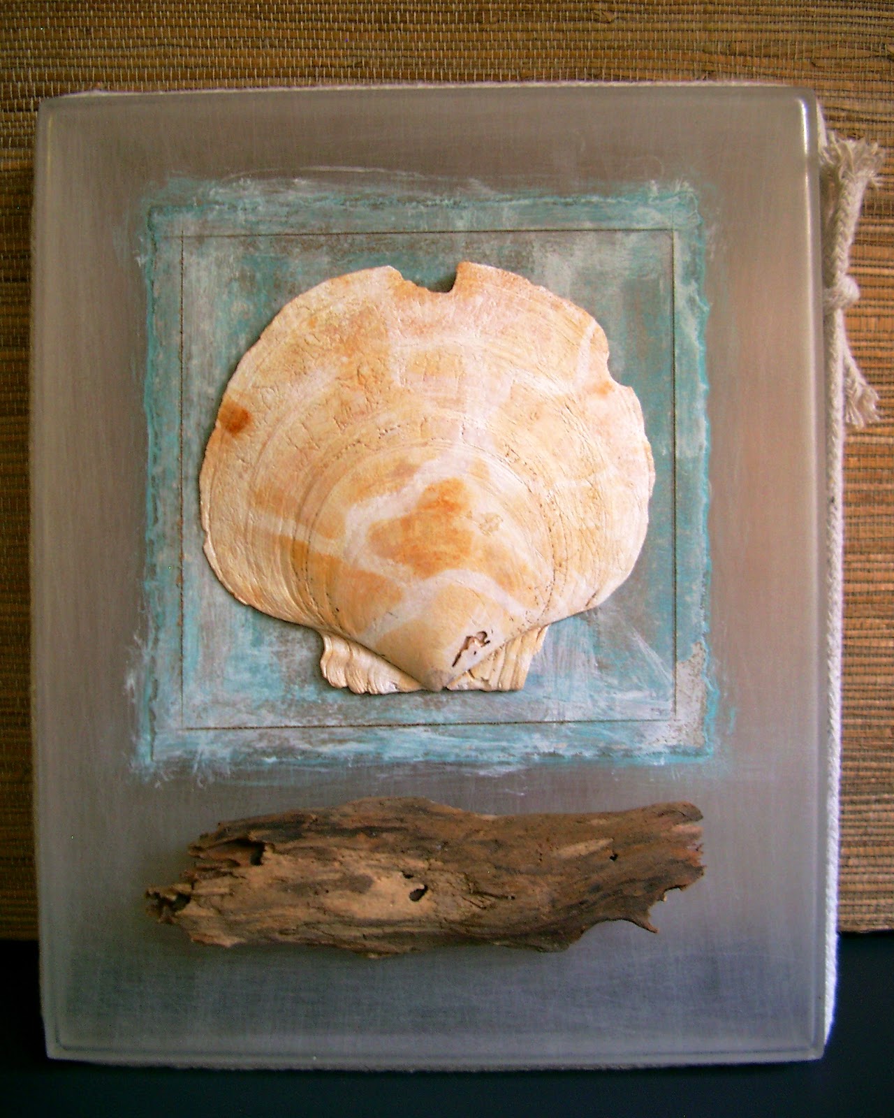 frosty frame shell ©linda nelson 2014