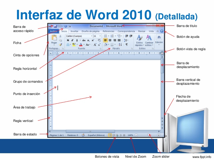 INFO APRENDE INTERFAZ DE WORD