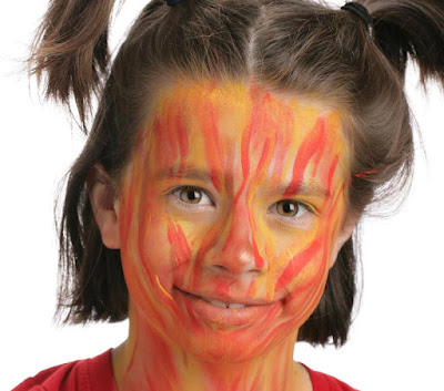 cómo hacer un maquillaje de diablo o demonio para niño