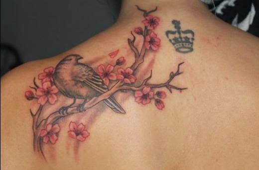 100 Tatuajes de la flor del cerezo o Sakura Belagoria