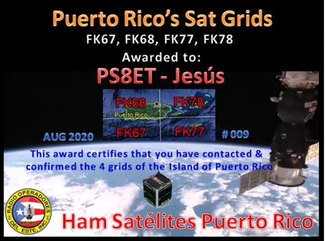Puerto Rico's Sat Grids Award nº 009