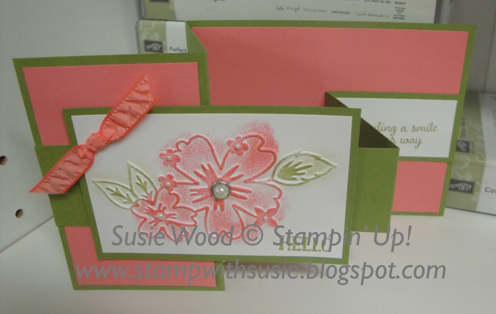 Stamp with Susie It's a "Z" fold card with a twist!