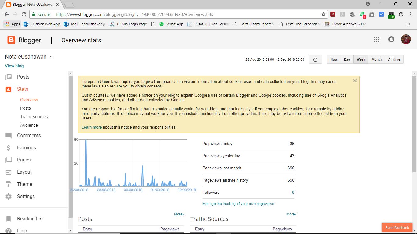 Nota eUsahawan: LANGKAH MUDAH MEMBINA BLOG DALAM MASA SEHARI