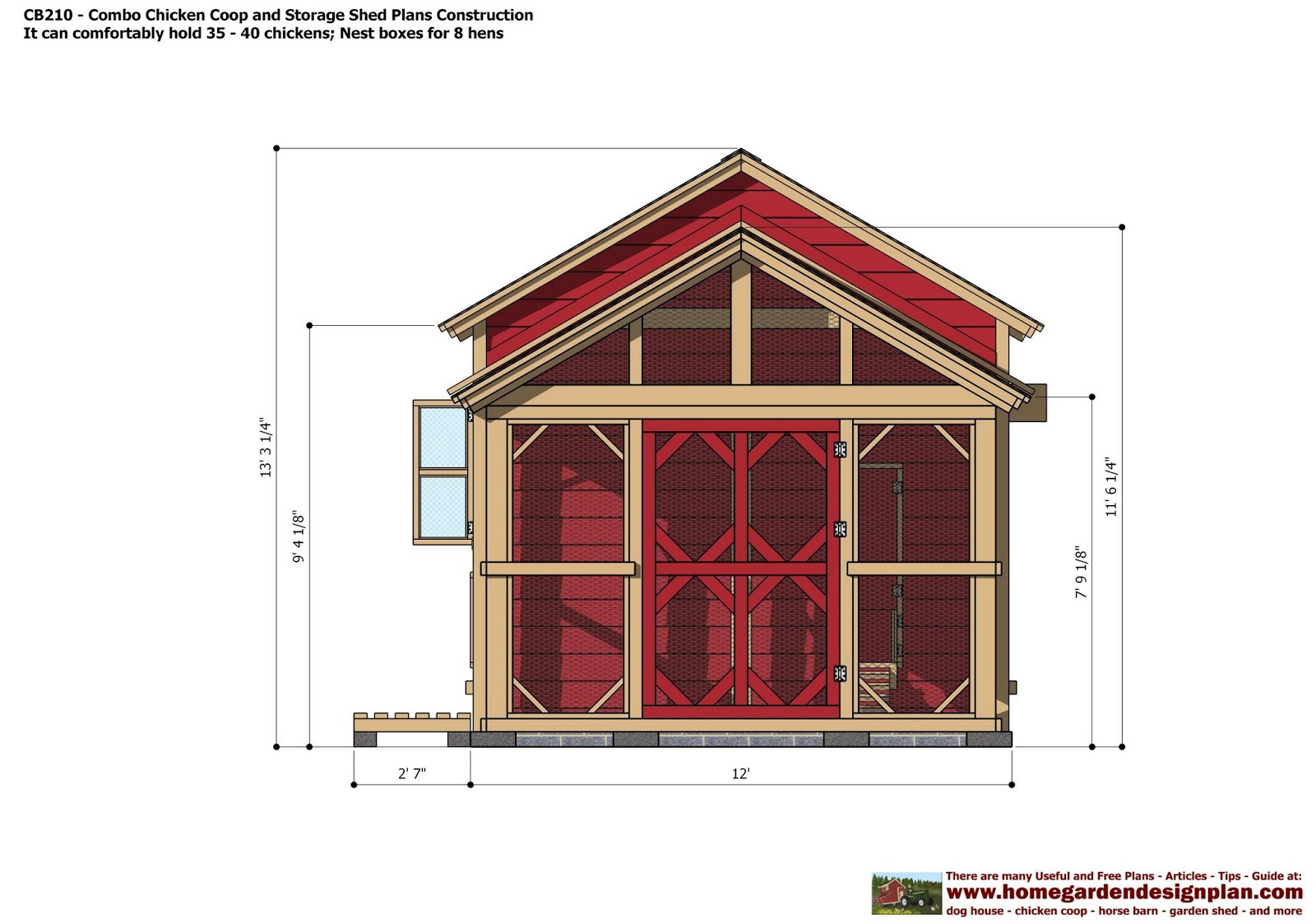 ... Garden Sheds Plans Construction Chicken Coop Storage Shed Design