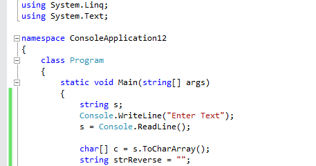Web and Mobile Apps Codeware: Logic to reverse a word string in c# ...