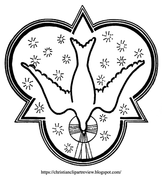 Combined Triangle, Trinitarian, Dove Symbol Christian Clip Art Review