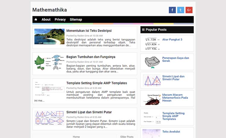 Free Blogger Template AMP - Simple AMP Free Blogger Template AMP - Simple AMP