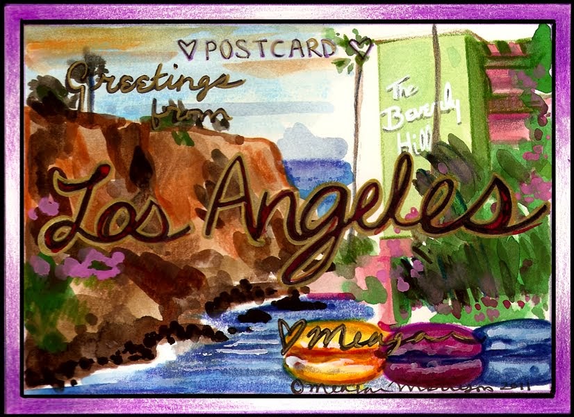 Travel Write Draw Postcard from Los Angeles