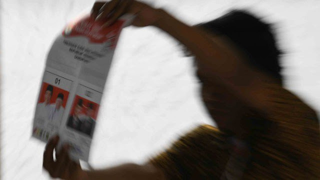 Coblos Ulang di TPS 163 Pulogebang, Prabowo Ungguli Jokowi