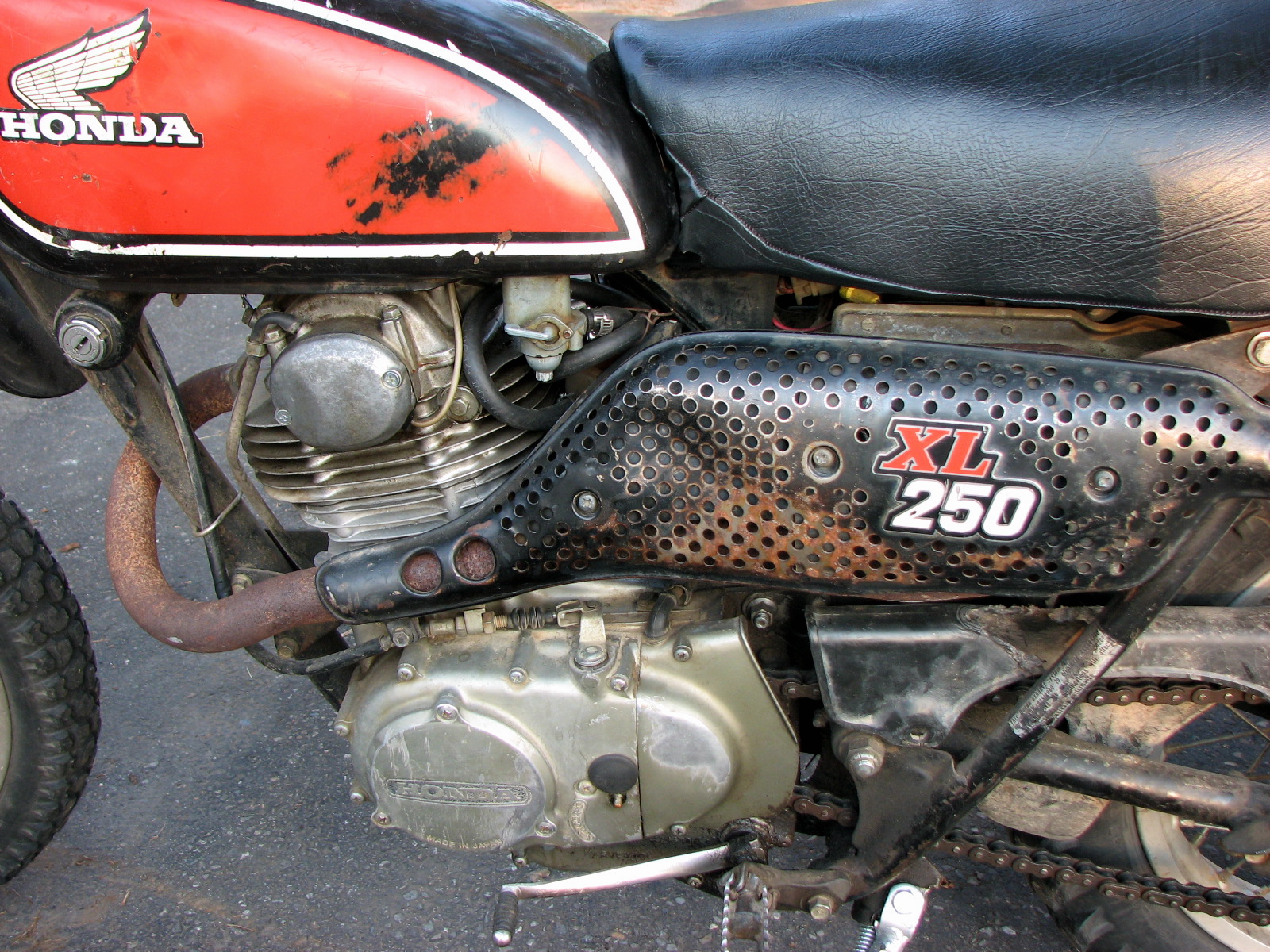 1975 HONDA XL250 SPECS visual data 2