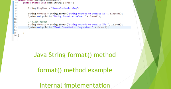 String format () method in java with example - Internal Implementation ...