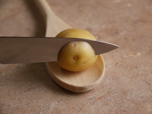 Little Hasselback Potatoes