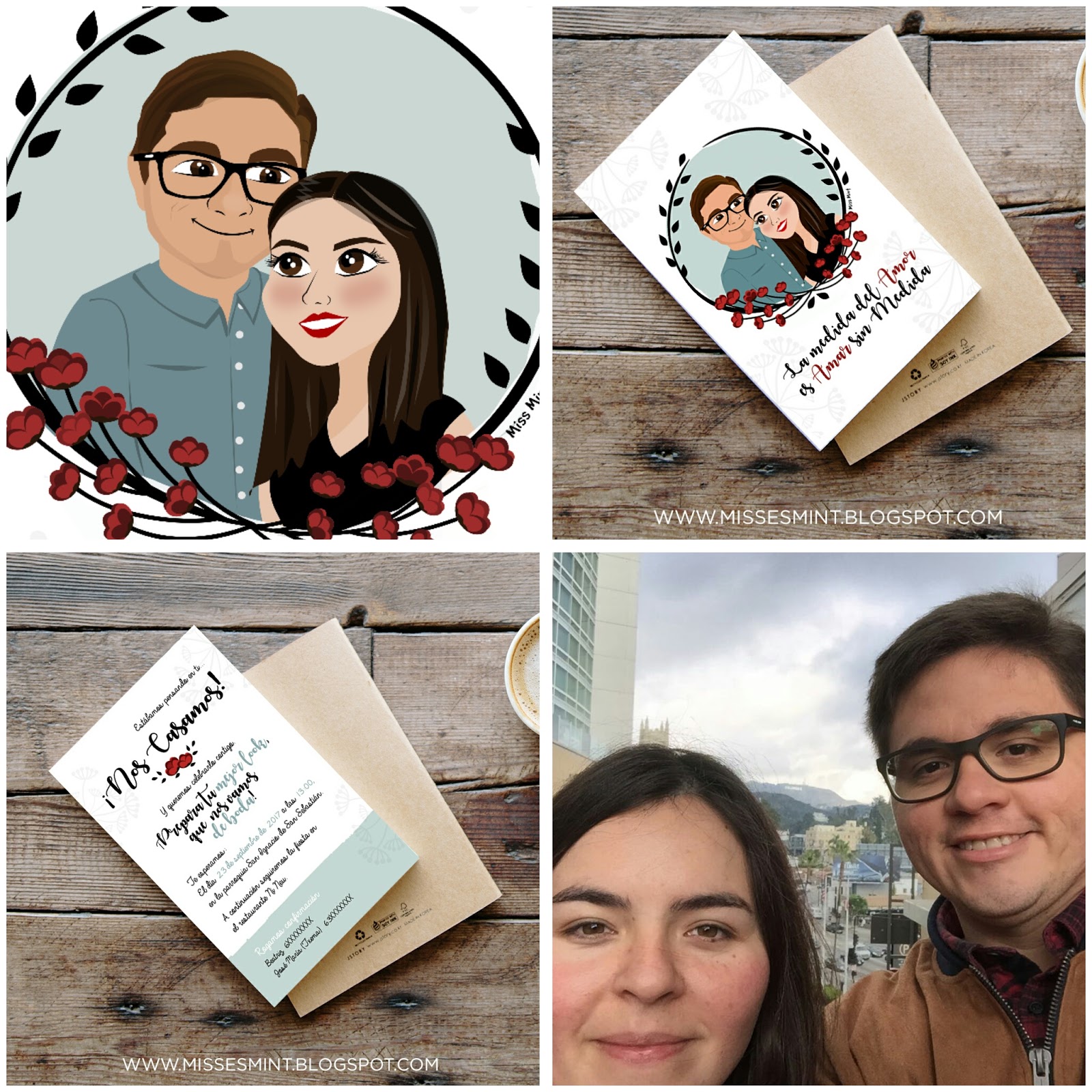 invitaciones de boda personalizadas Ilustraciones personalizadas