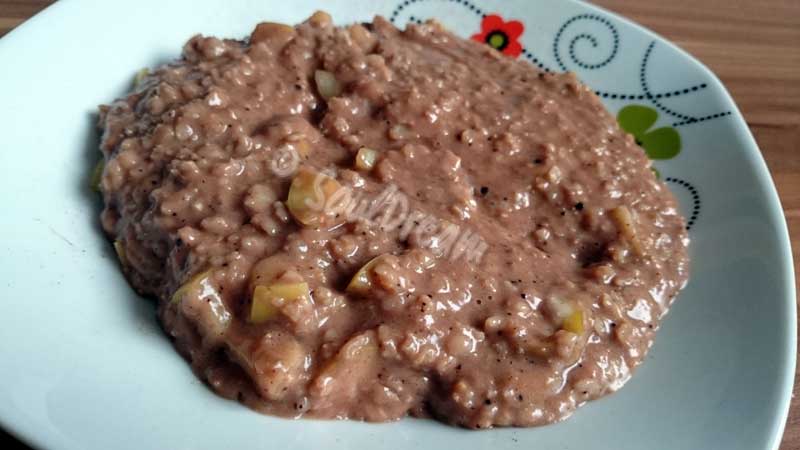 Schokoladiges Apfelporridge