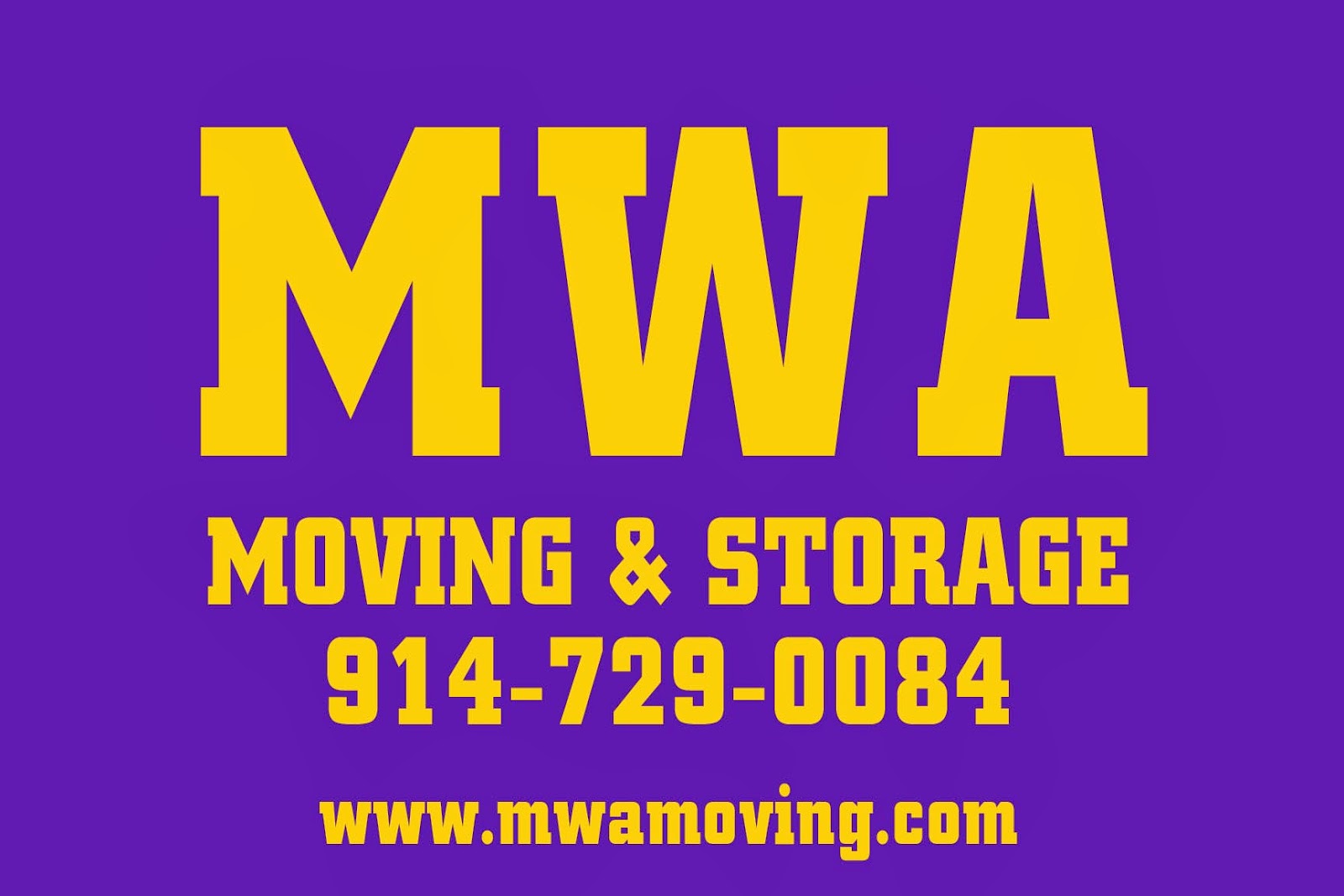 MWA Moving and Storage Westchester Moving Company Moving Company