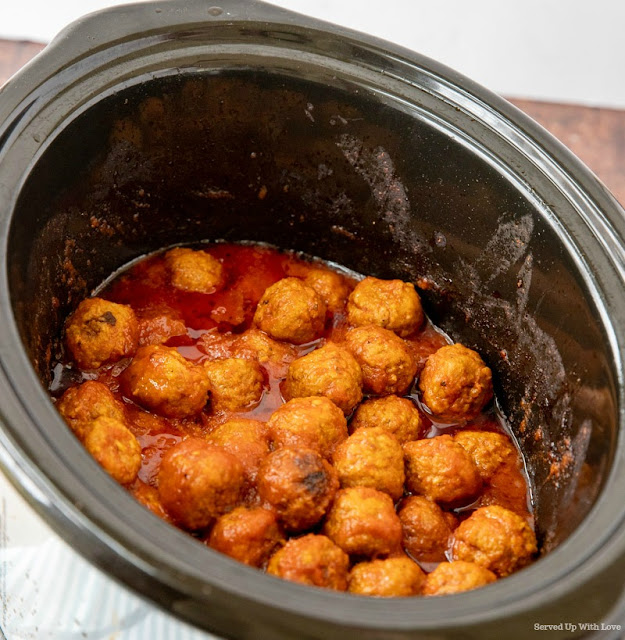 Crock Pot Meatball Subs recipe from Served Up With Love