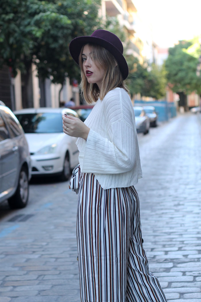 striped culottes