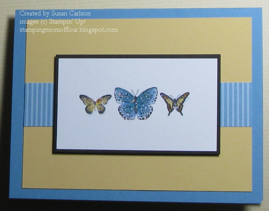 Stampin' Mom of Four Freshly Made Sketches 16 Butterfly Trio
