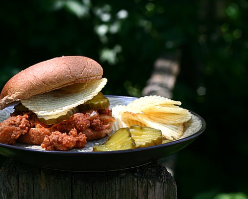 Minnesota Sloppy Joes ♥ KitchenParade.com, made from scratch in the slow cooker. High Protein. Weight Watchers Friendly.