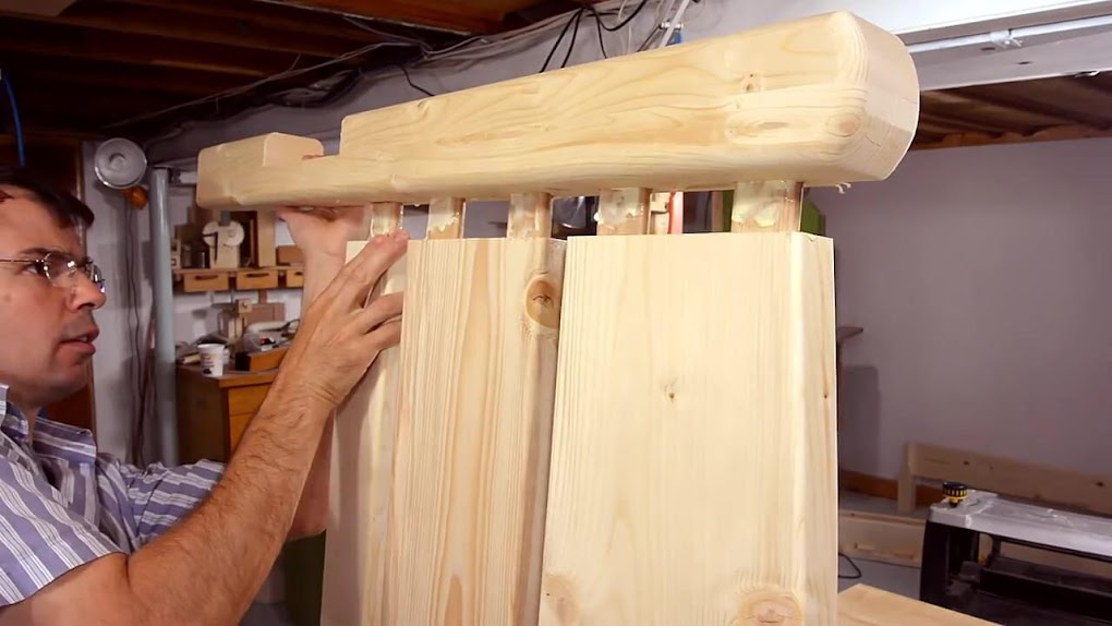 Diy como hacer una cama de dos plazas de madera pino fácil de ... Camas modernos con tablero