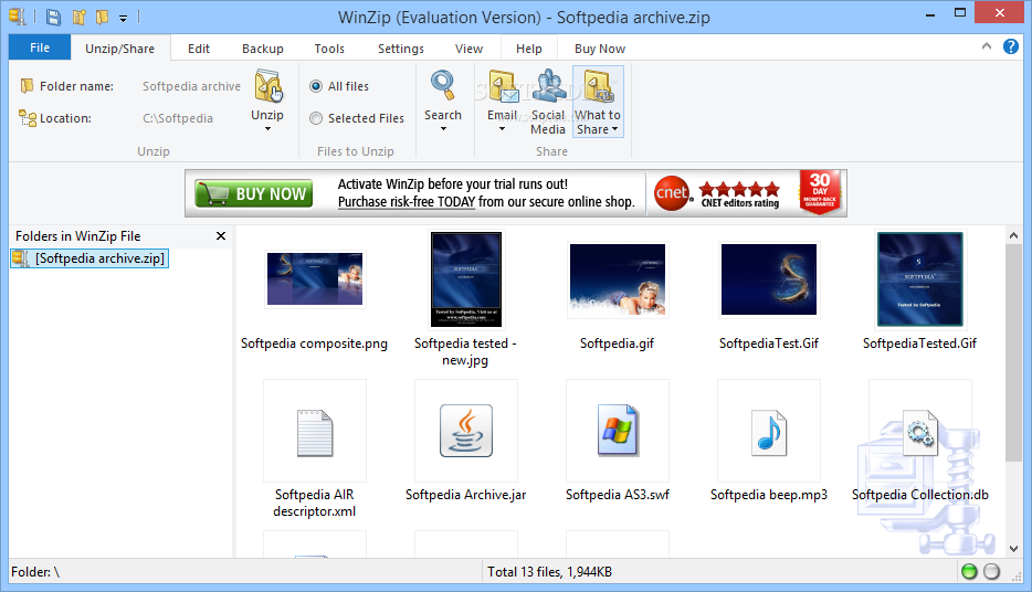 winzip free download shareware