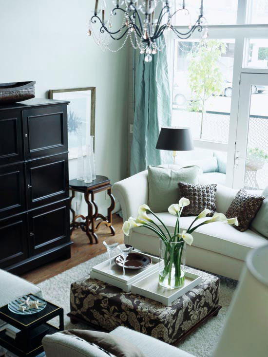 Compact Living Room Furniture Arrangement Design Ideas photo