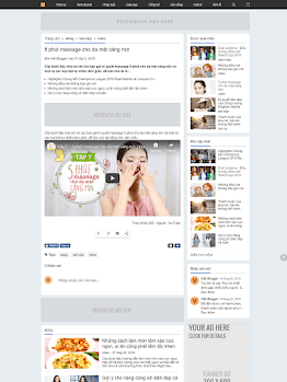 Giao diện blog cá nhân đẹp mẫu số 1