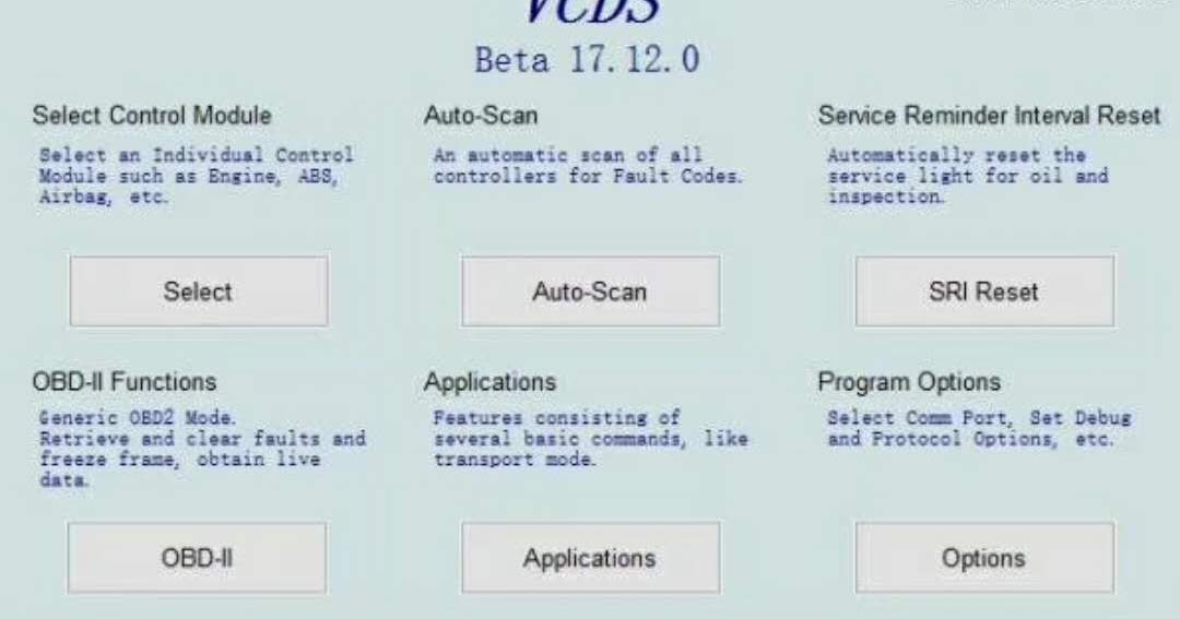 China obd2tuner Automotive diagnostic tool Ross Tech VCDS 17.12.0