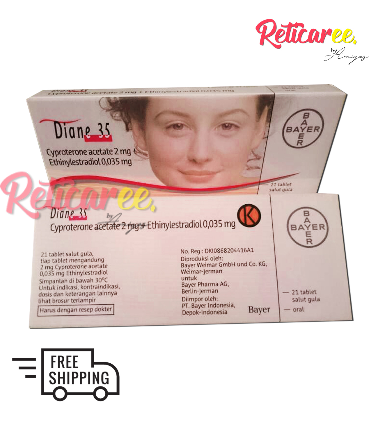 Diane 35 Tab ( Bayer ) Reticaree