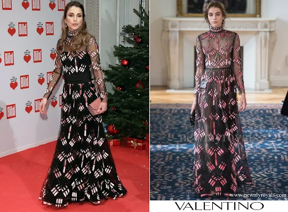 Queen Rania wears Valentino Dress - Spring 2017 Ready-to-Wear Collection