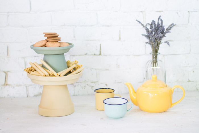 Reposa tartas macetero diy Reposa tartas macetero diy