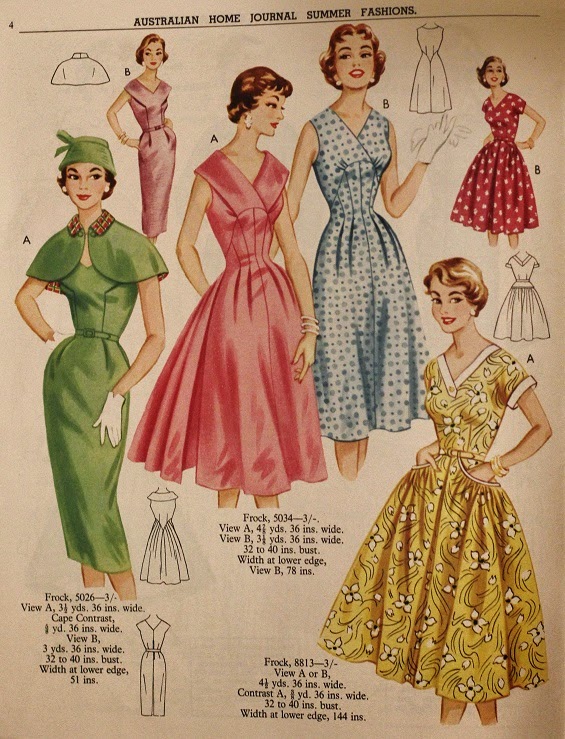 Australian Home Journal Vintage Sewing Pattern Catalogue 1957 www.loweryourpresserfoot.blogspot.com
