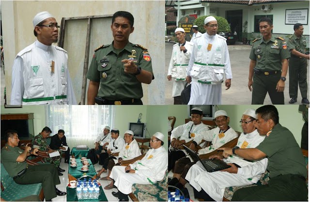 DPW FPI Surakarta silaturahmi ke Kodim 0726 Sukoharjo