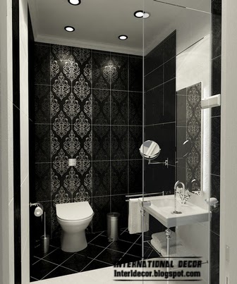 black bathroom tile patterns, black wall tiles, black tiles