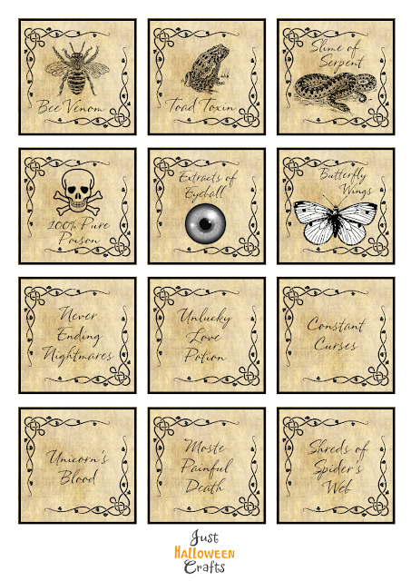 Free Printable Harry Potter Potion Bottle Labels 2 TALL LABELS ONLY Free Printable Harry Potter Potion Bottle Labels 2 TALL LABELS ONLY