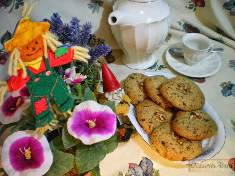 Cookies de menta y chocolate