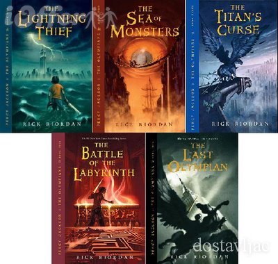  JACKSON AND THE OLYMPIANS Rick Riordan Book #1 5 Plus 2 Bonus Books