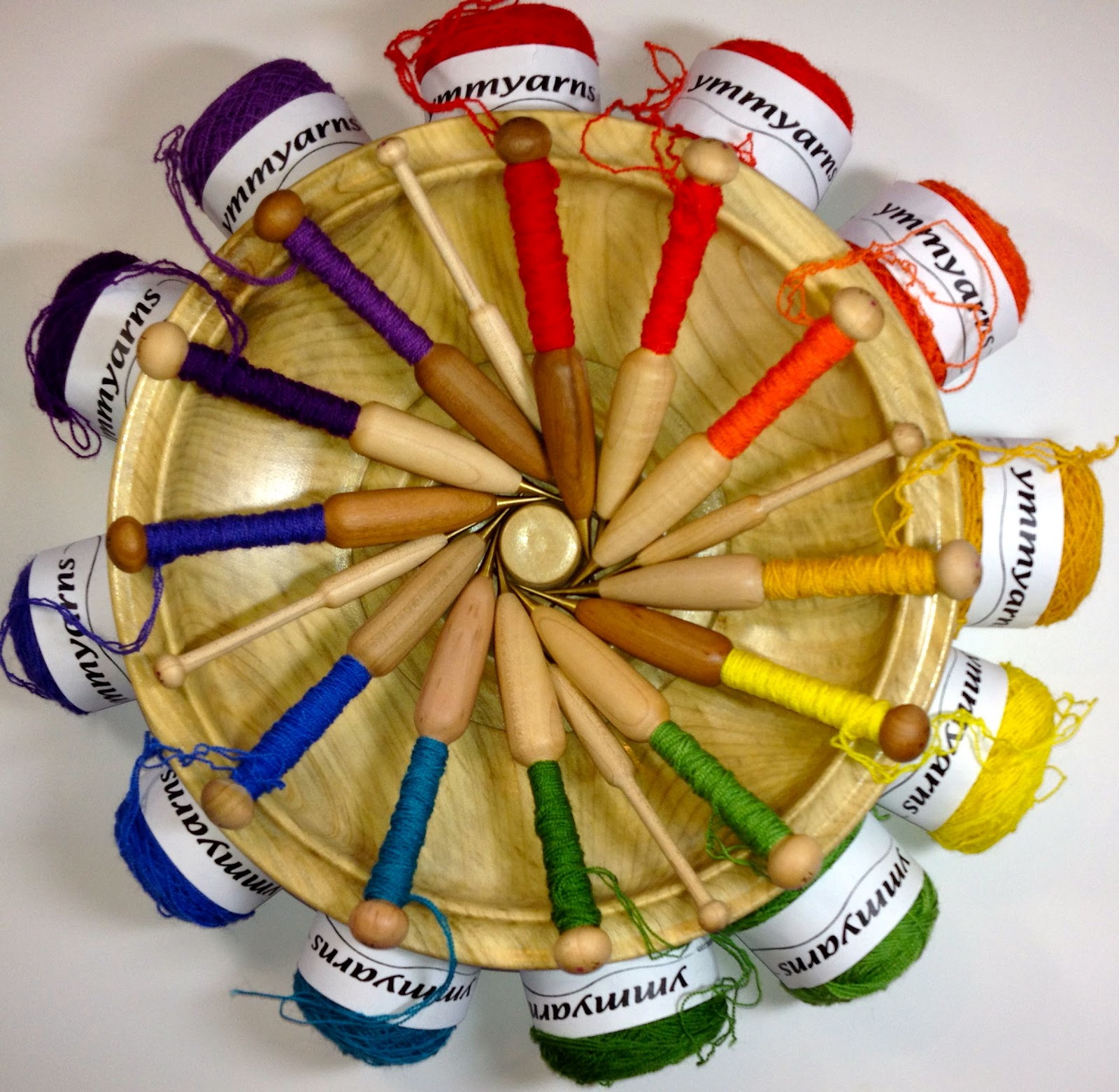 J Meetze Threads Tapestry Bobbins, Yarns and Favorite Tools